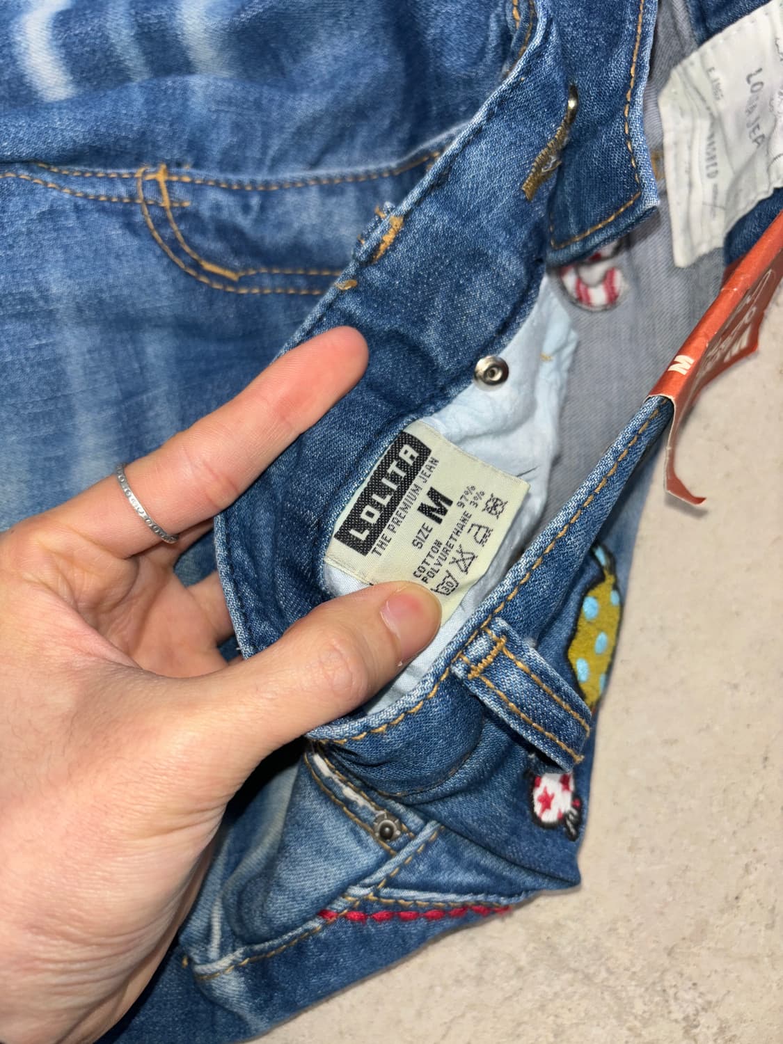 Lolita 페코 포코 카프리 데님팬츠 상품이미지6