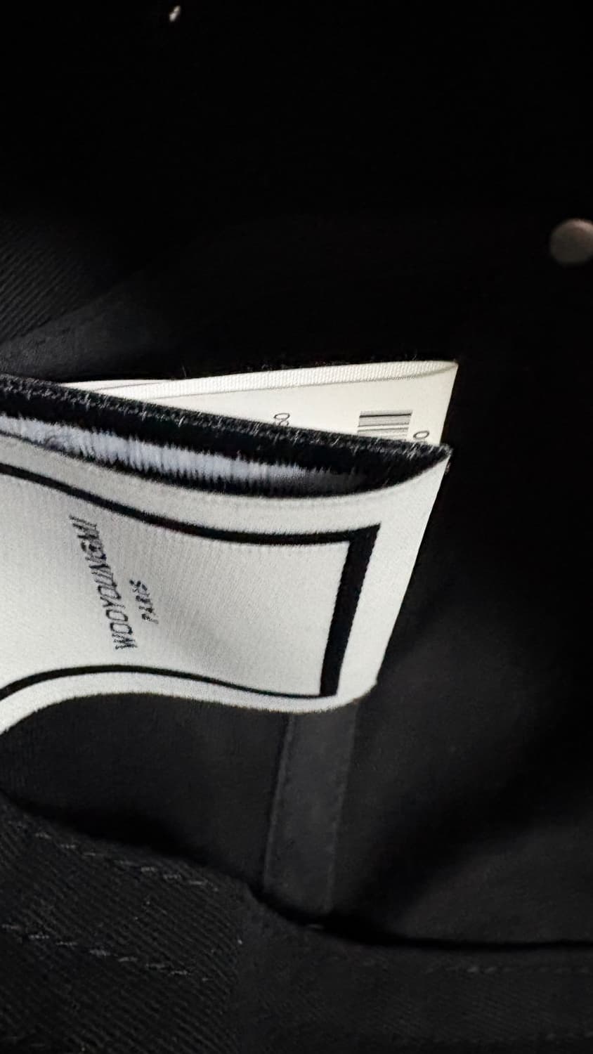 우영미 자수로고 모자 정품 상품이미지4