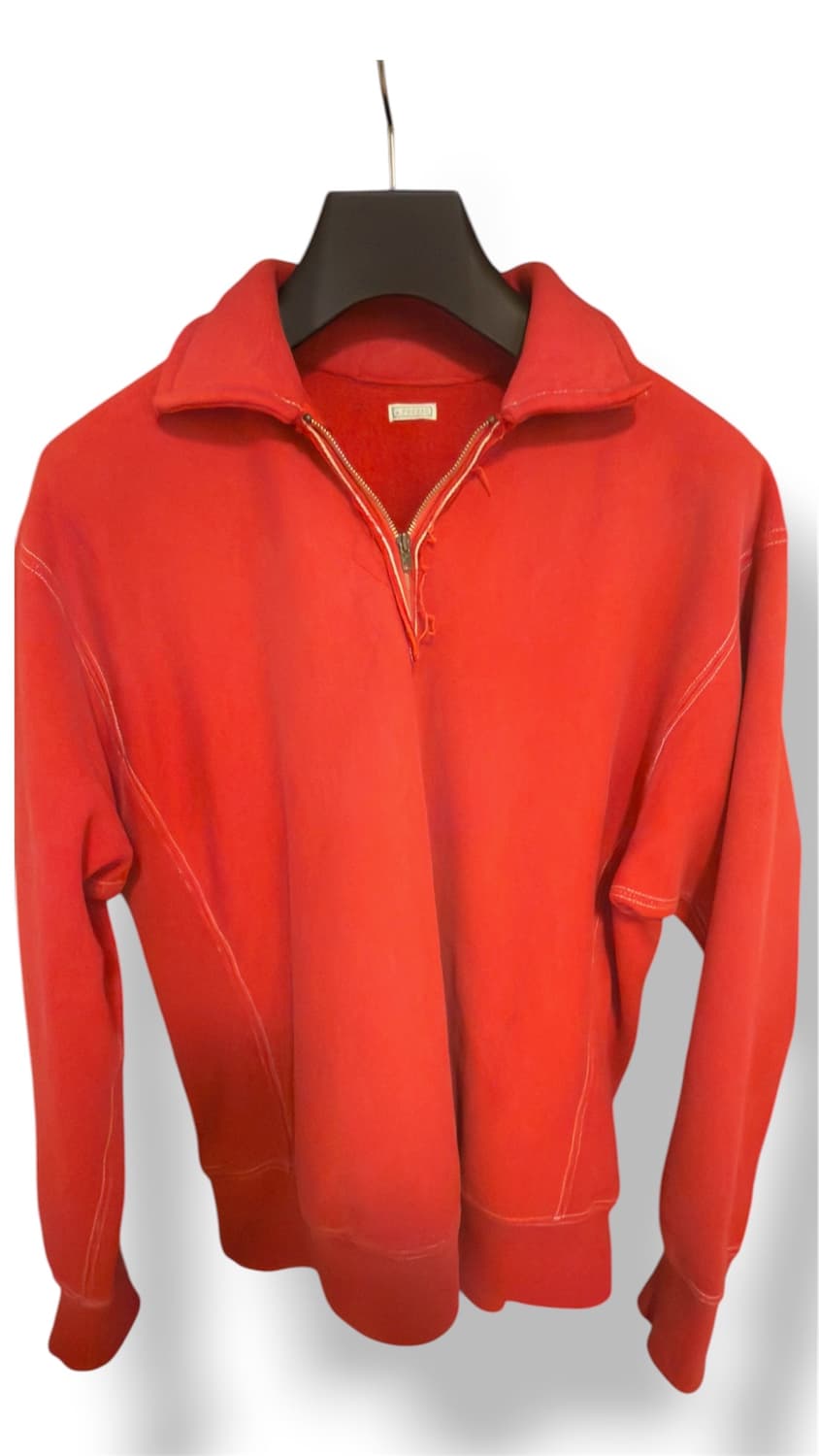 23AW a.presse 빈티지 하프집업 레드 3size 상품이미지1