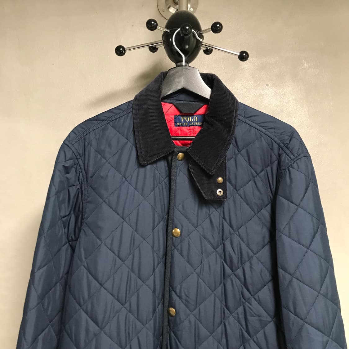 폴로 랄프로렌 퀄팅 자켓 네이비 S 상품이미지2