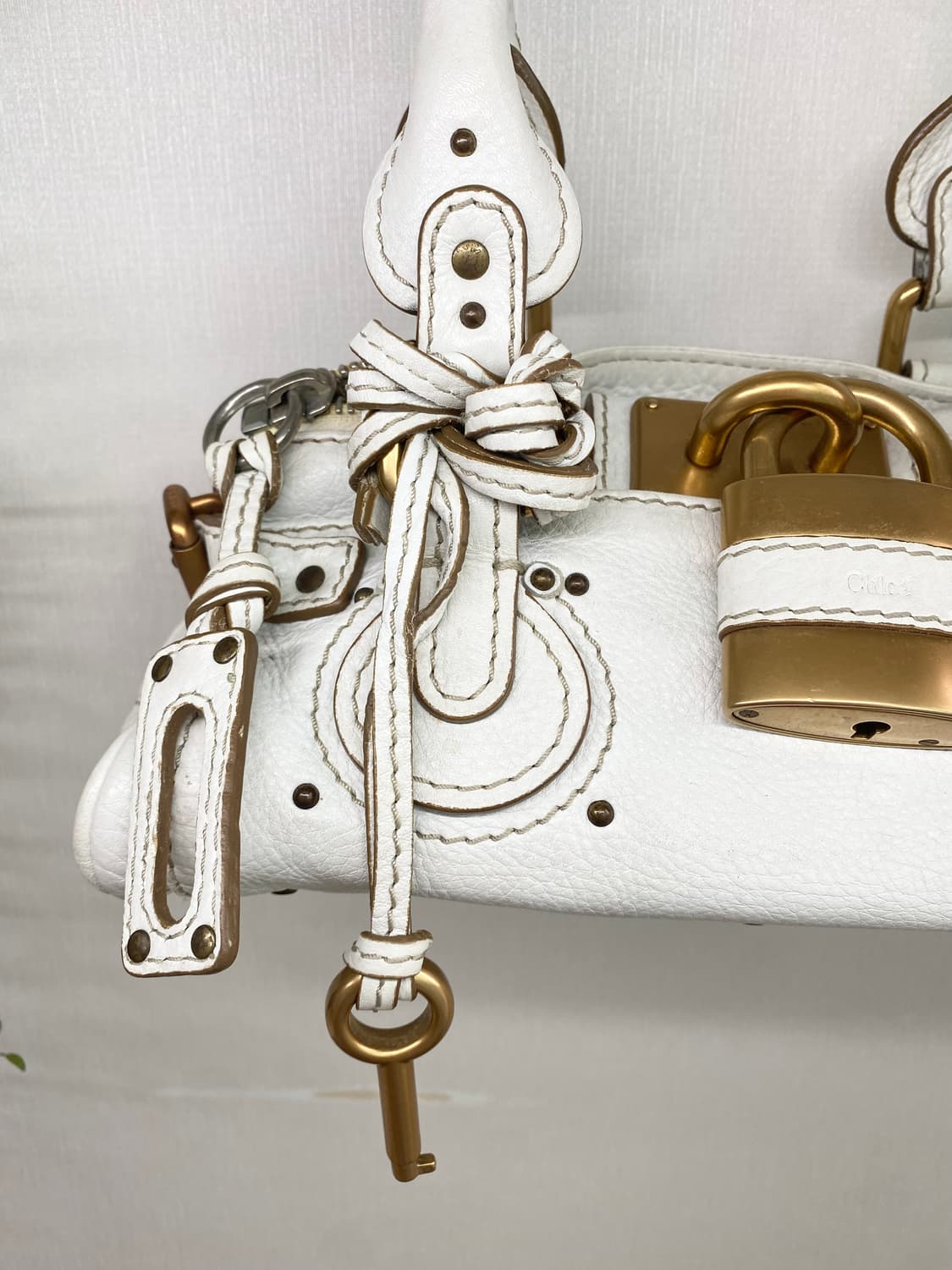 끌로에 패딩턴 미니 화이트 숄더백 (정품) 상품이미지6