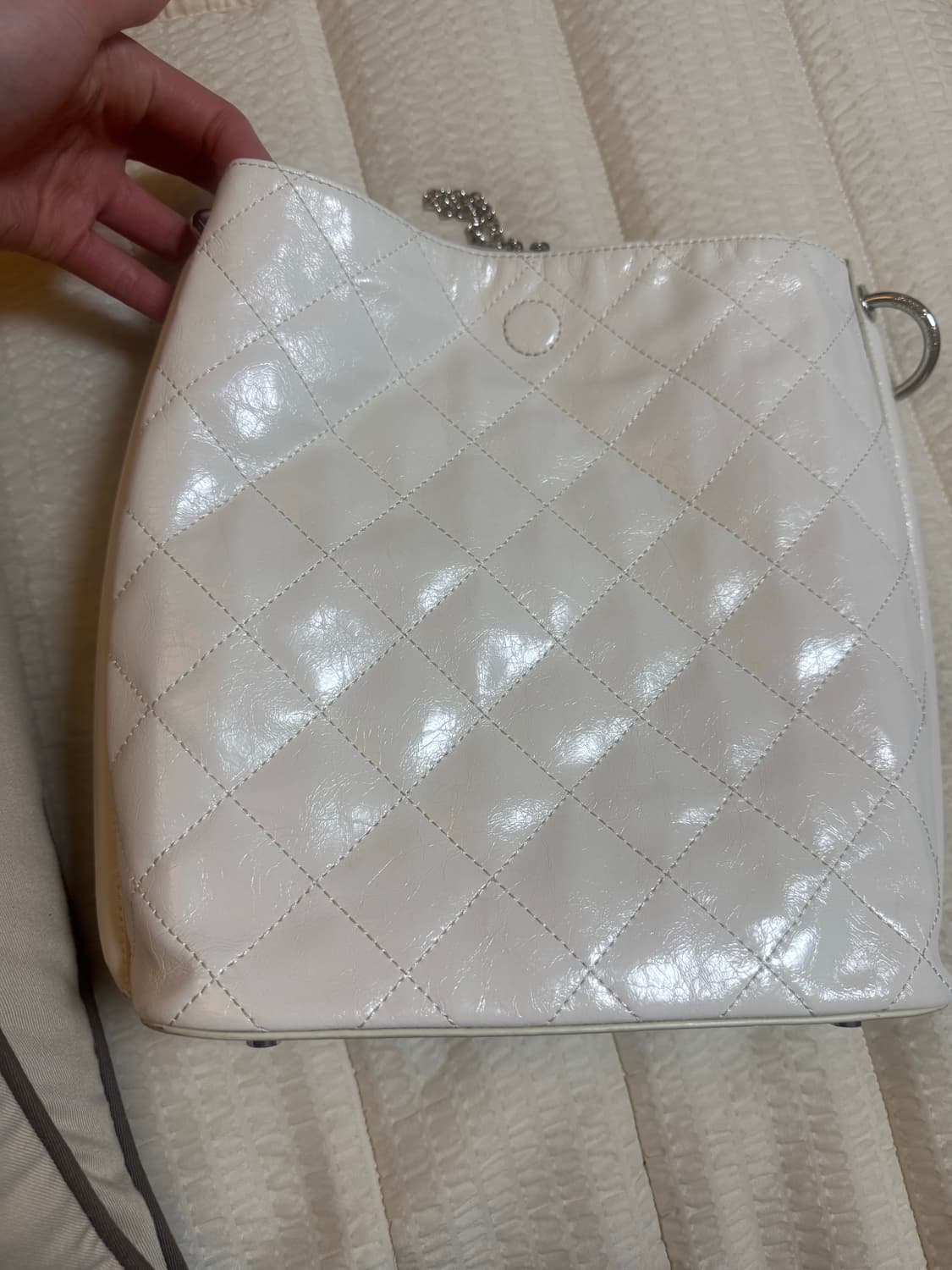 아더앤드 카르마 퀼팅백 아이보리 상품이미지6