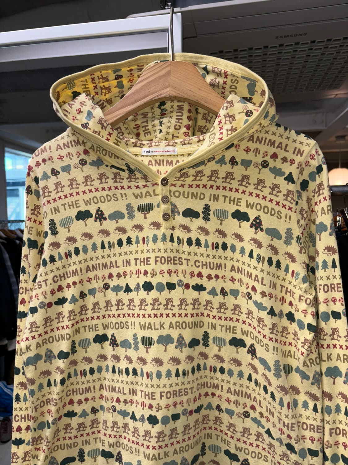 Rough 헨리넥 후드티 상품이미지3