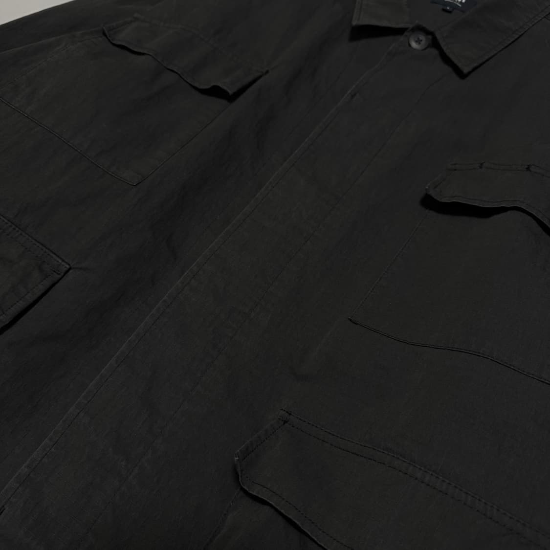 빔즈(BEAMS HEART) 블랙컬러 나일론 코튼 혼방 BDU 필드 자켓 상품이미지4