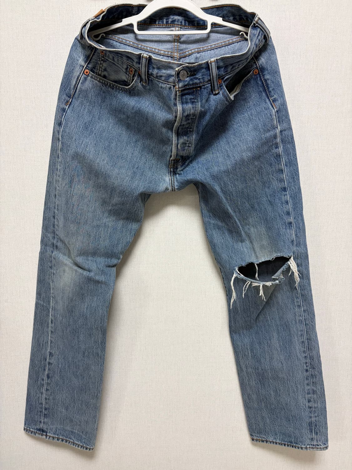 Levi's 501 damaged 연청  상품이미지1