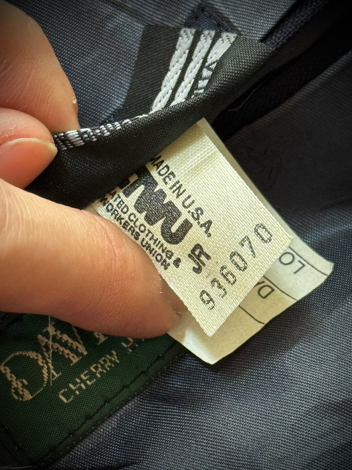 80s 90s USA 버버리 네이비 금장 더블 브레스티드 자켓 상품이미지10