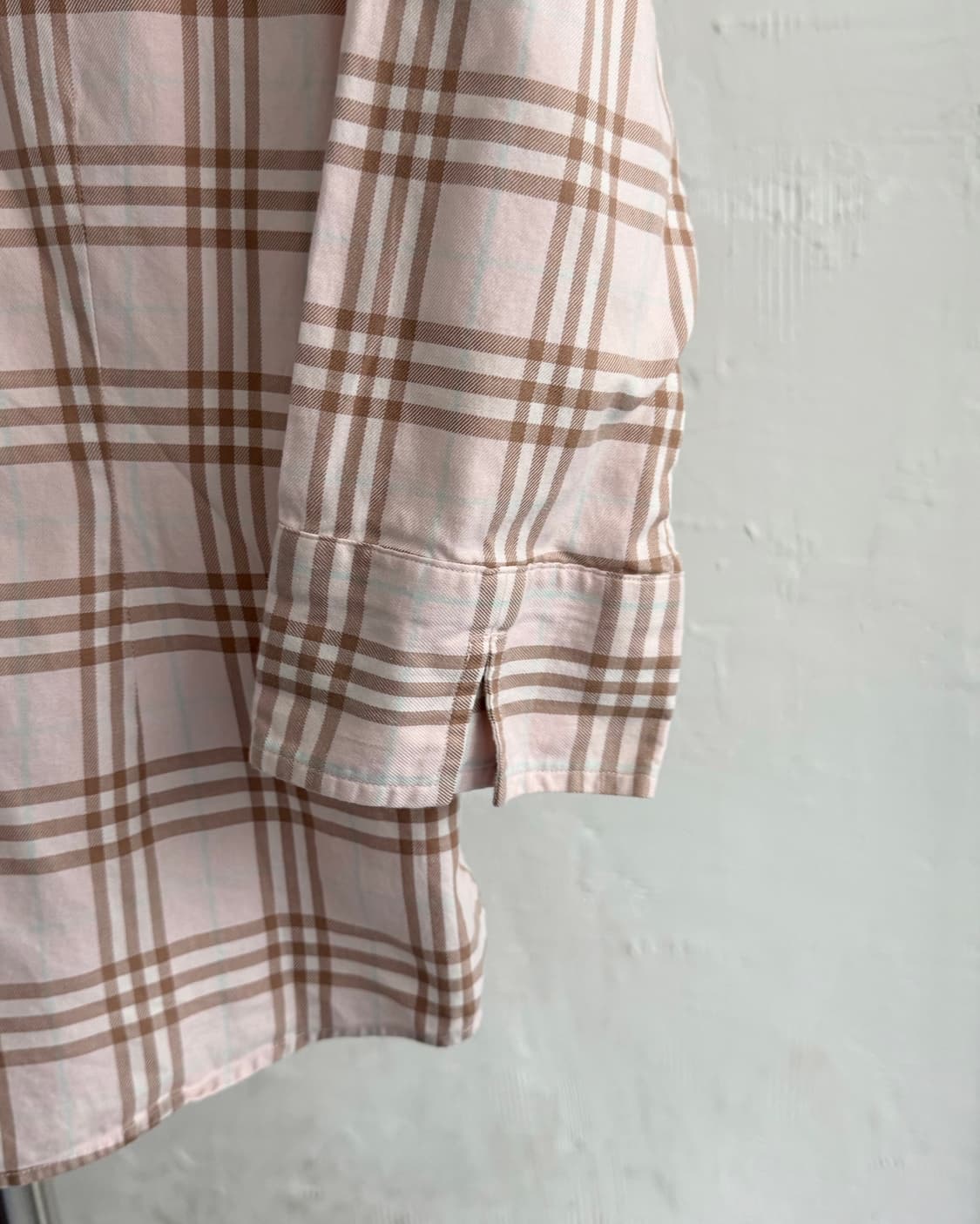 Burberry 버버리 핑크 노바체크 오부 셔츠 블라우스 상품이미지7
