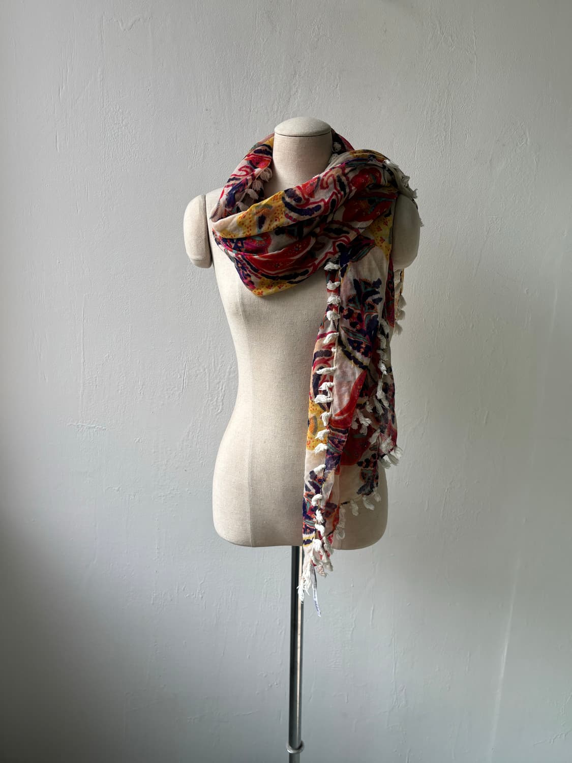 빈티지 에스닉 테슬 스카프  상품이미지1