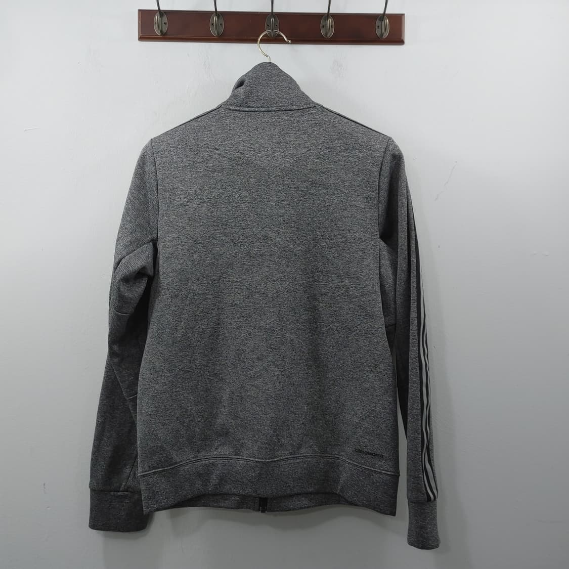 L 아디다스 남성 그레이 삼각로고 트레이닝 져지 트랙탑 자켓 상품이미지5