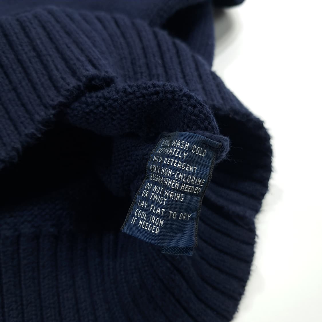 CN837 XL 폴로 랄프로렌 네이비 하프집업 긴팔 니트 스웨터 상품이미지6