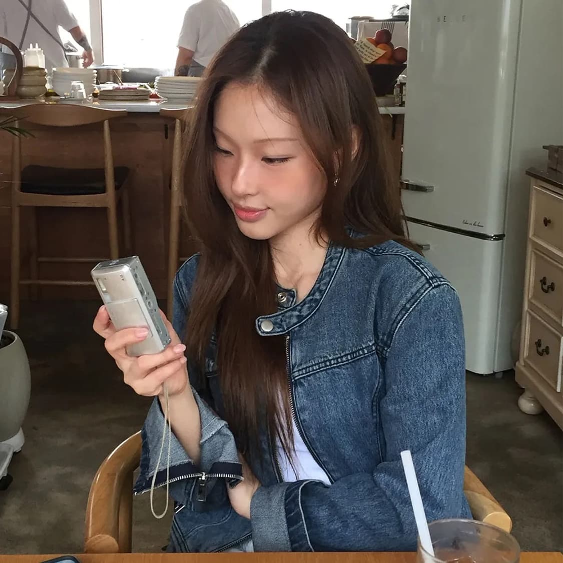 RHEME 리임 크롭 데님자켓 빈티지블루 상품이미지5