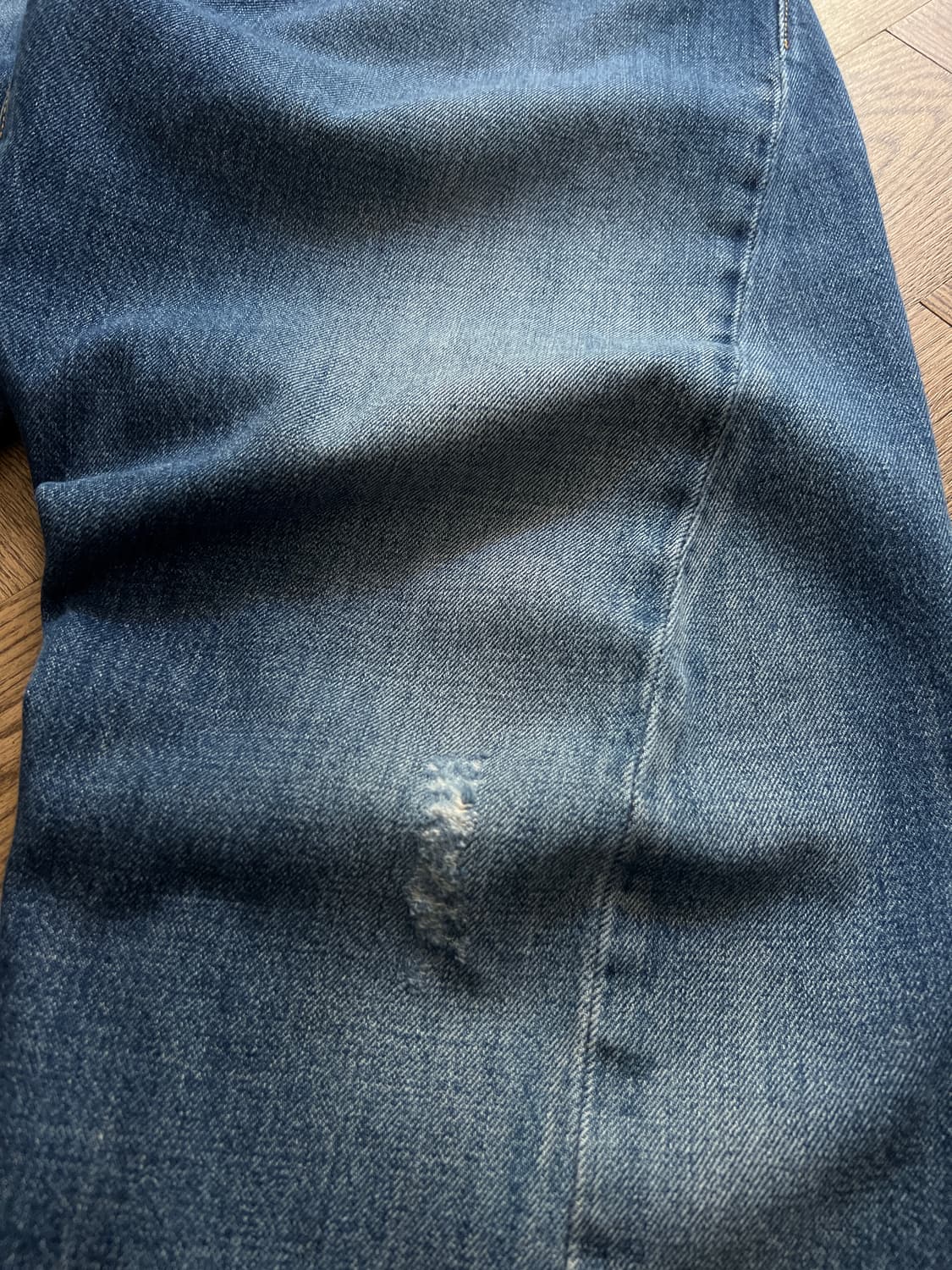 [34]00's 리바이스 엔지니어드진 스컬패치 신치백 데님 팬츠 상품이미지4