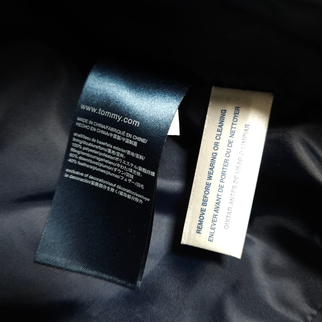 S ) 타미힐피거 여성 네이비 패딩 조끼 상품이미지5