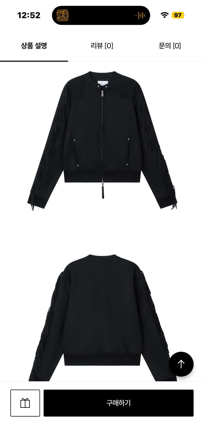 솜속 자켓 KACEY SUEDE ZIP-UP_BLACK 상품이미지2