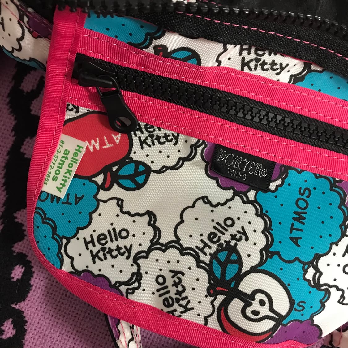 포터 헬로키티 아트모스 콜라보 2way 보스턴백 상품이미지5