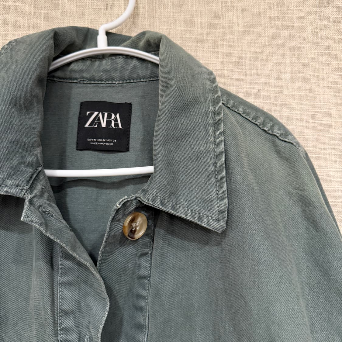 자라 트러커 자켓 M 그린 상품이미지2