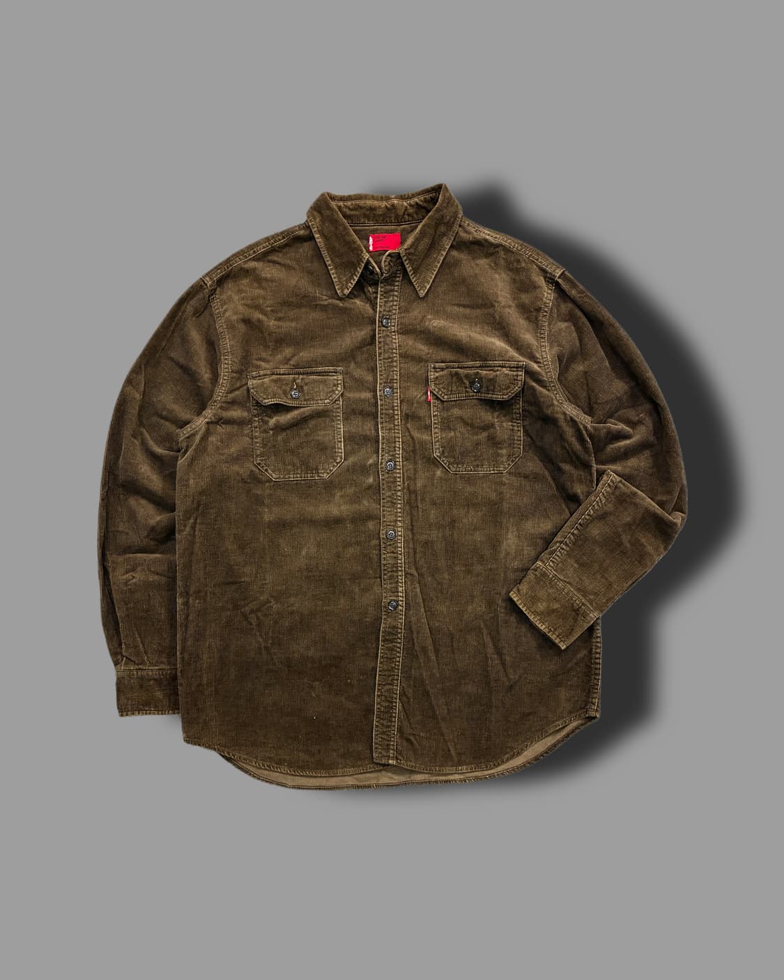 리바이스 레드탭 코듀로이 브라운 셔츠 L 상품이미지4