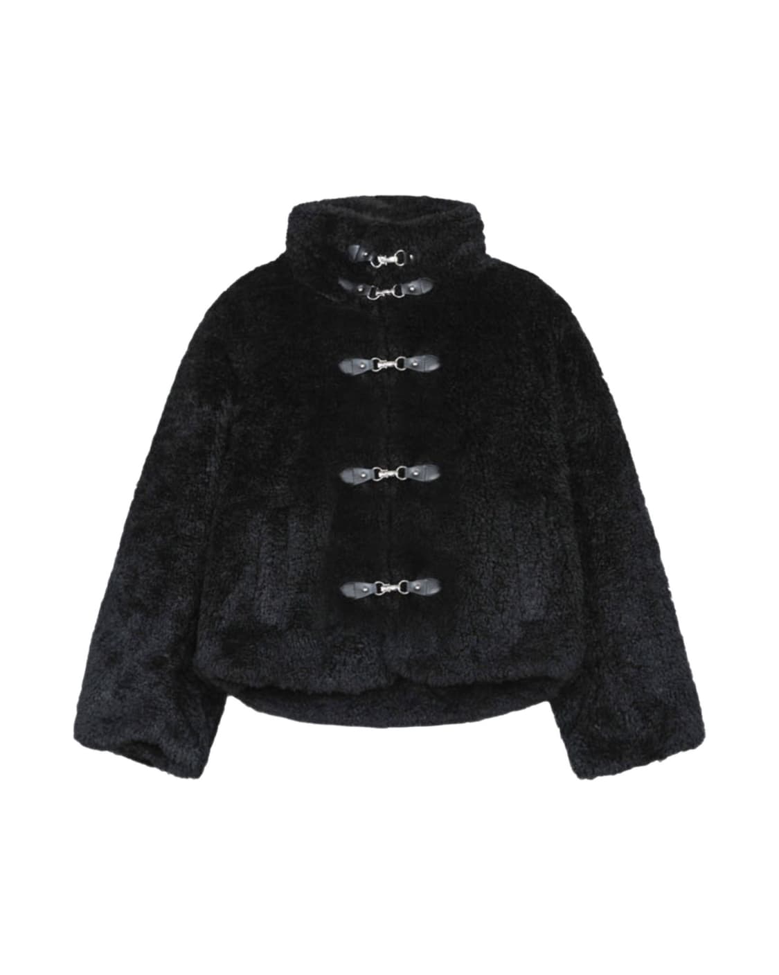 베이델리 비트 퍼 무스탕 (차콜) 상품이미지1