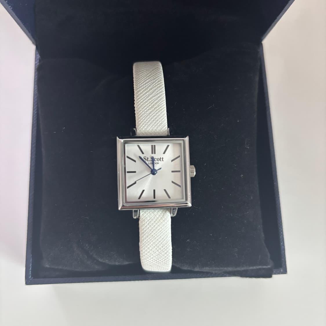 세인트스코트 솜니움 레더 워치 실버화이트 상품이미지7