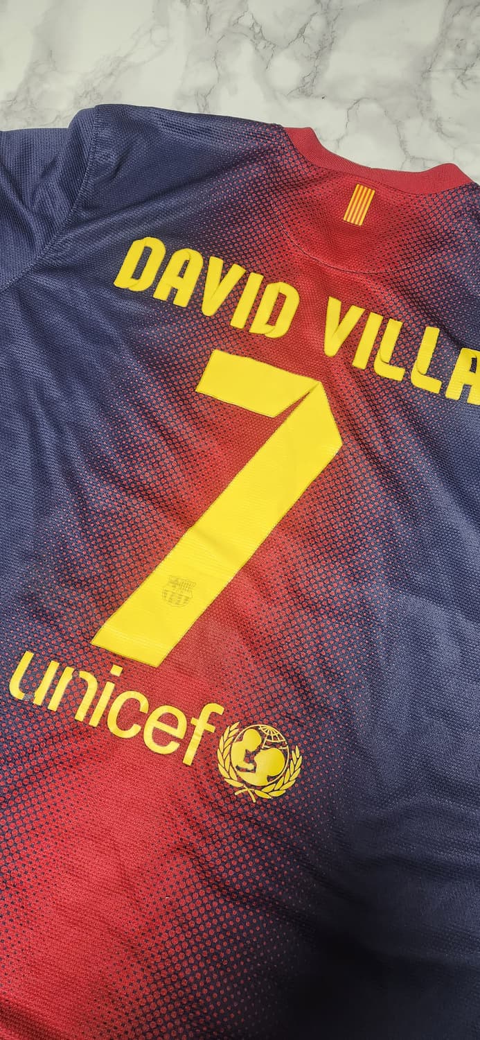 나이키 바르셀로나 12-13 NO.7 다비드 비야 축구 유니폼 반팔  상품이미지3