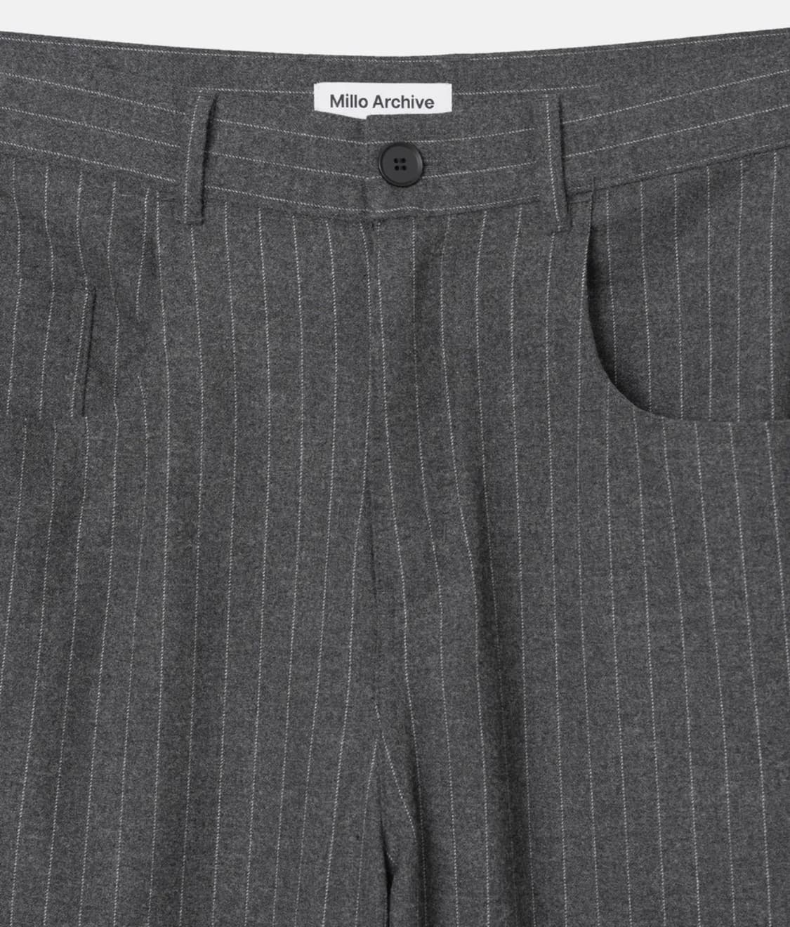 밀로 아카이브 리플렉트 스트라이프 울 팬츠 [차콜] 상품이미지3