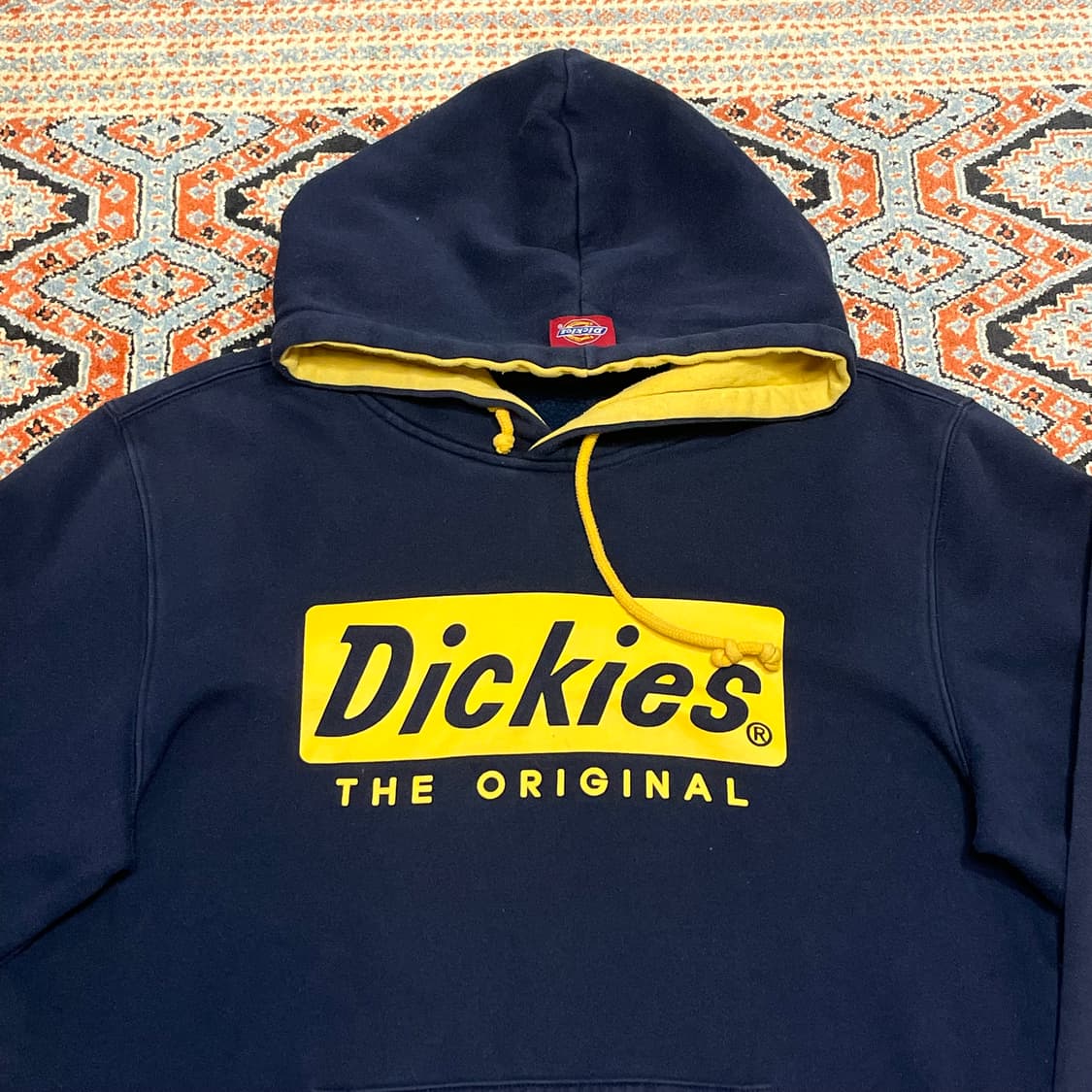 디키즈 스펠로고 네이비 기모 후드티셔츠 남성L 상품이미지2