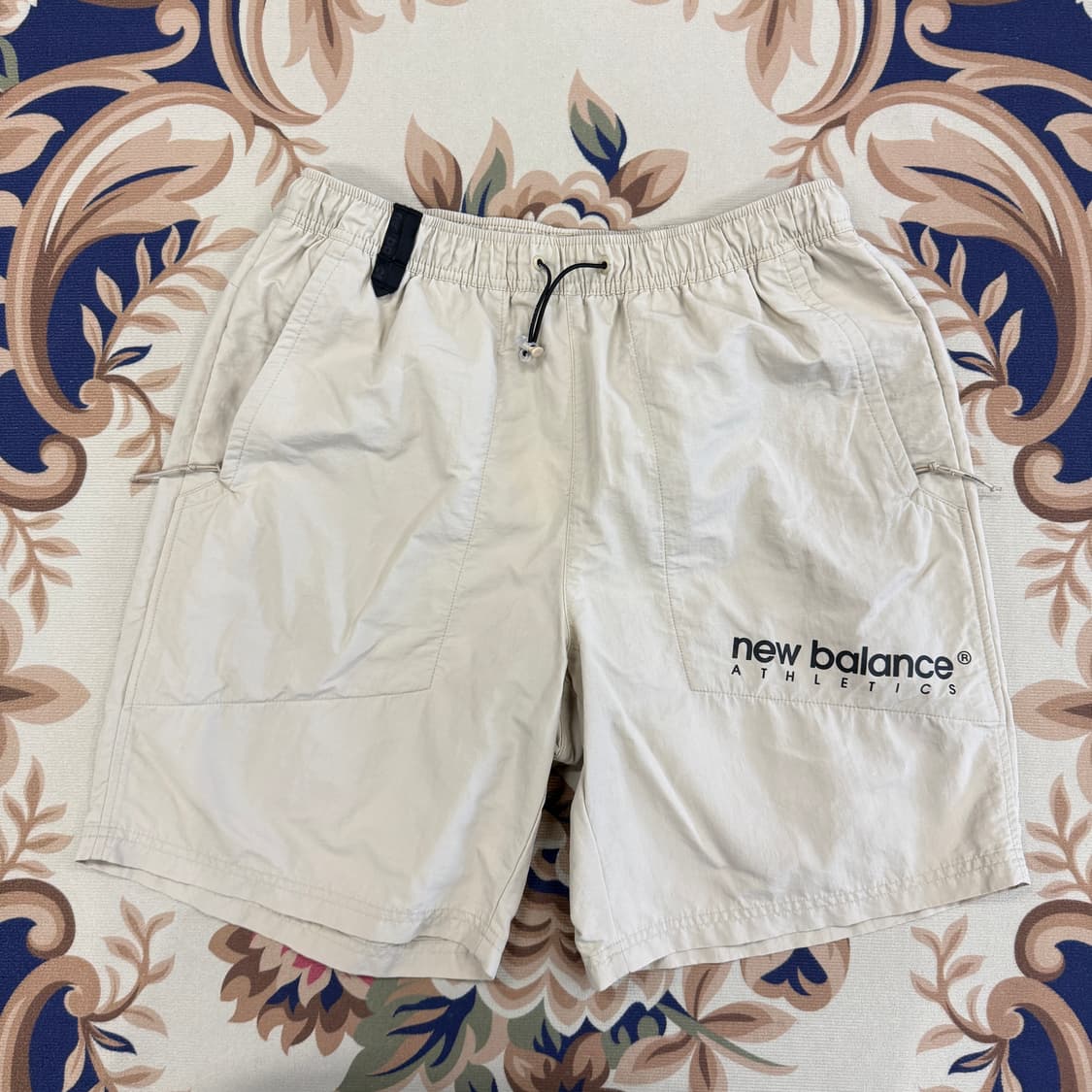 (L)뉴발란스 New balance 우븐 반바지(베이지) 상품이미지1