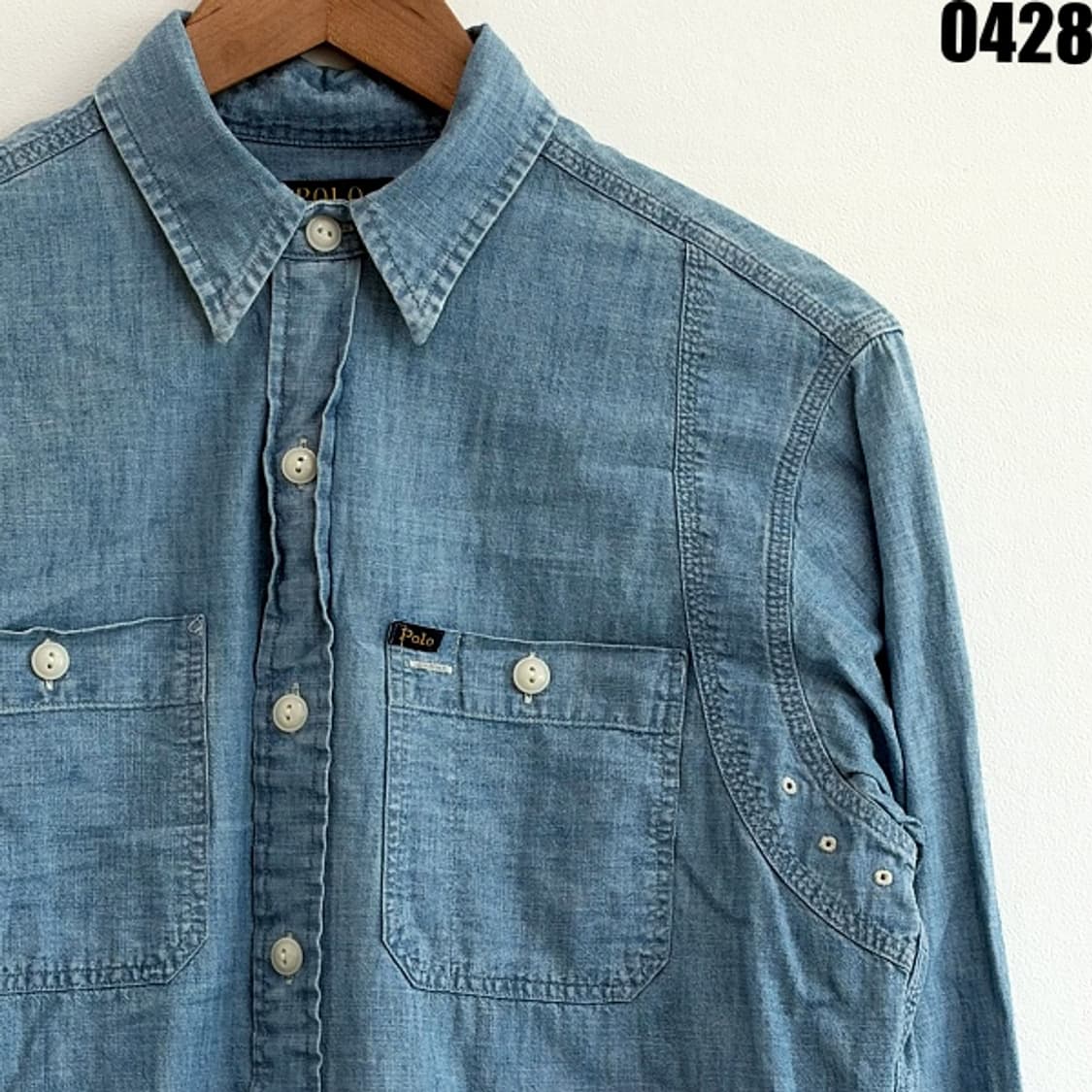 폴로 랄프로렌 스포츠맨 백프린팅 샴브레이 셔츠 S/P 0428 상품이미지2