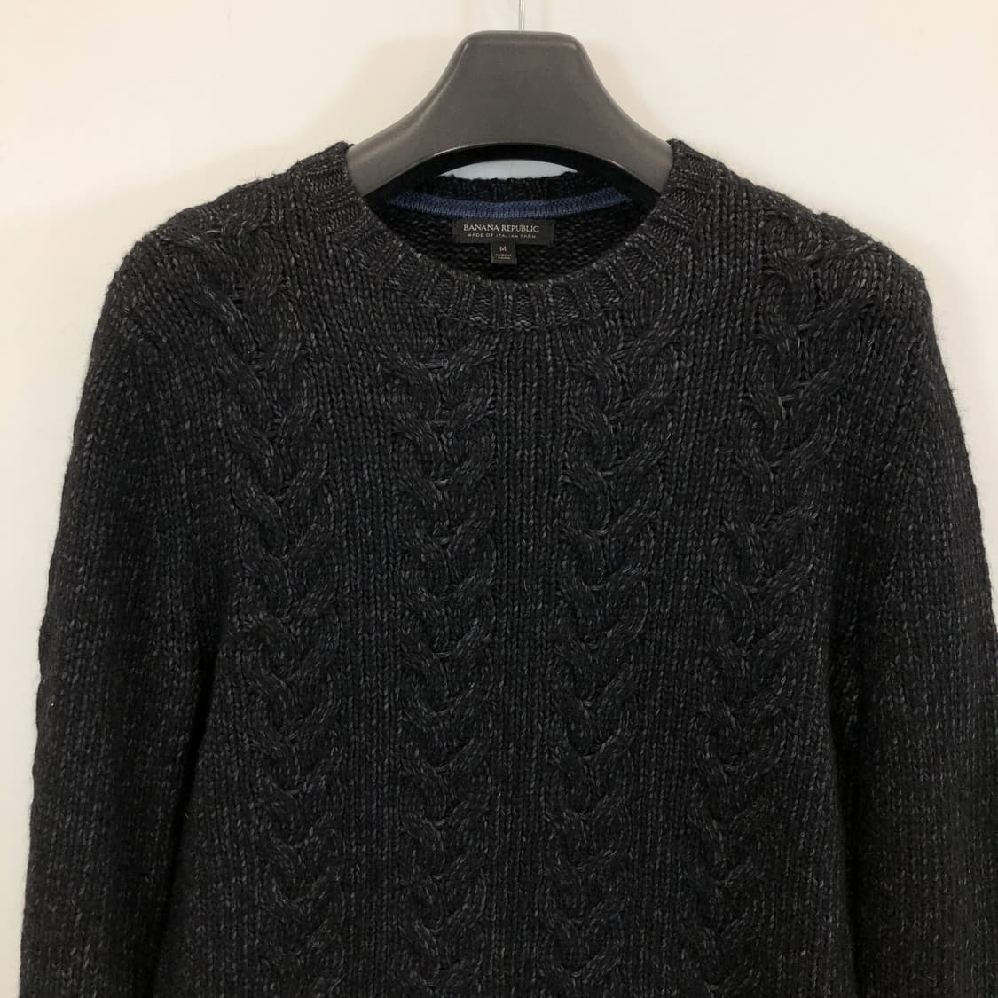 바나나리퍼블릭 알파카 이탈리안얀 케이블니트 M 상품이미지3