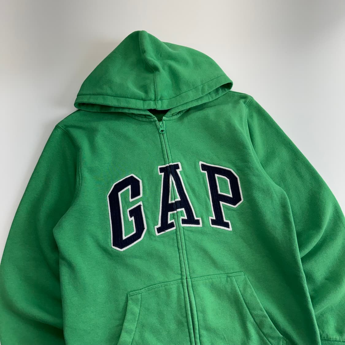 Gap 갭 네이비 로고 그린 후드집업 상품이미지4