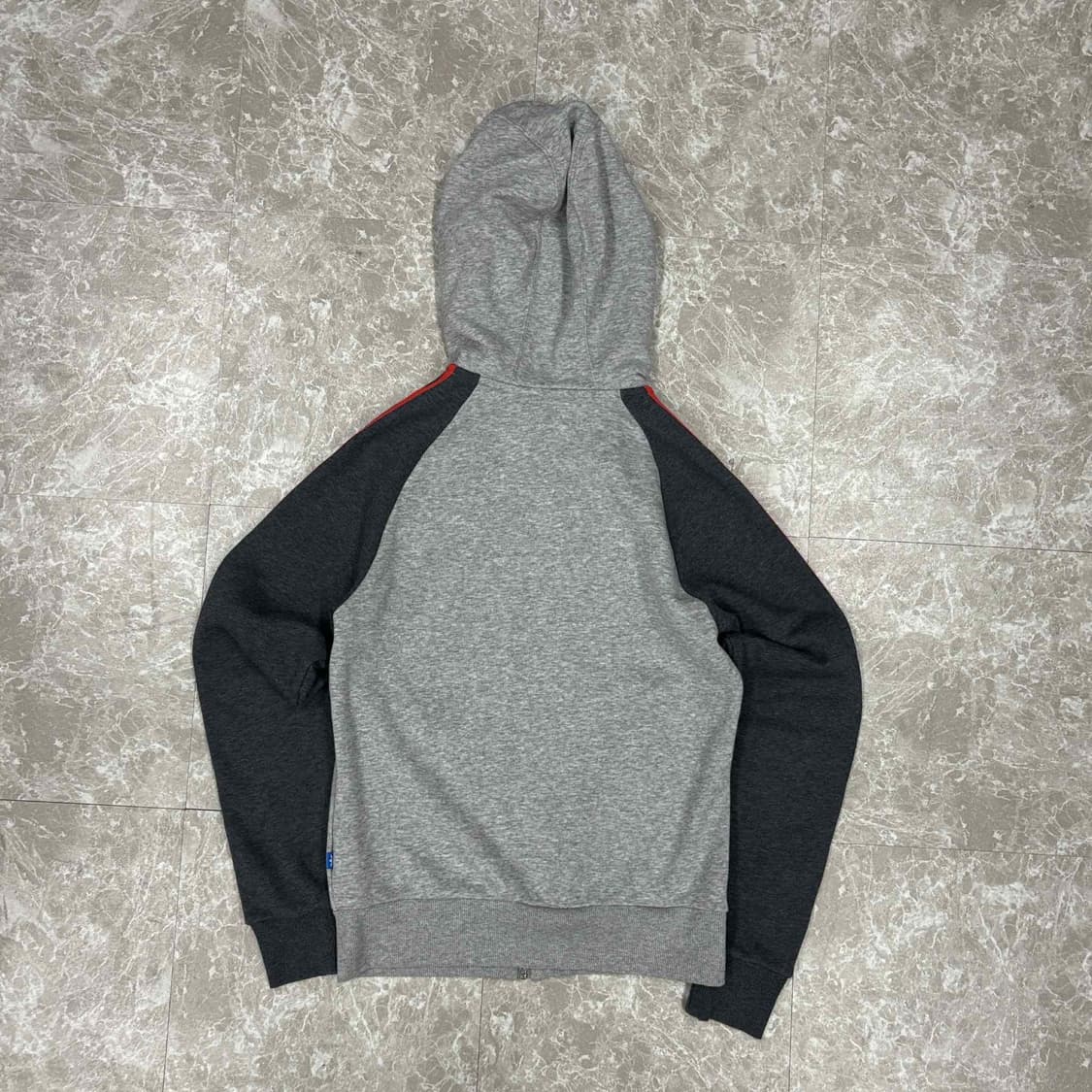 아디다스 그레이 코튼 스웻 걸즈 러블리힙 후드집업 희귀져지 상품이미지3