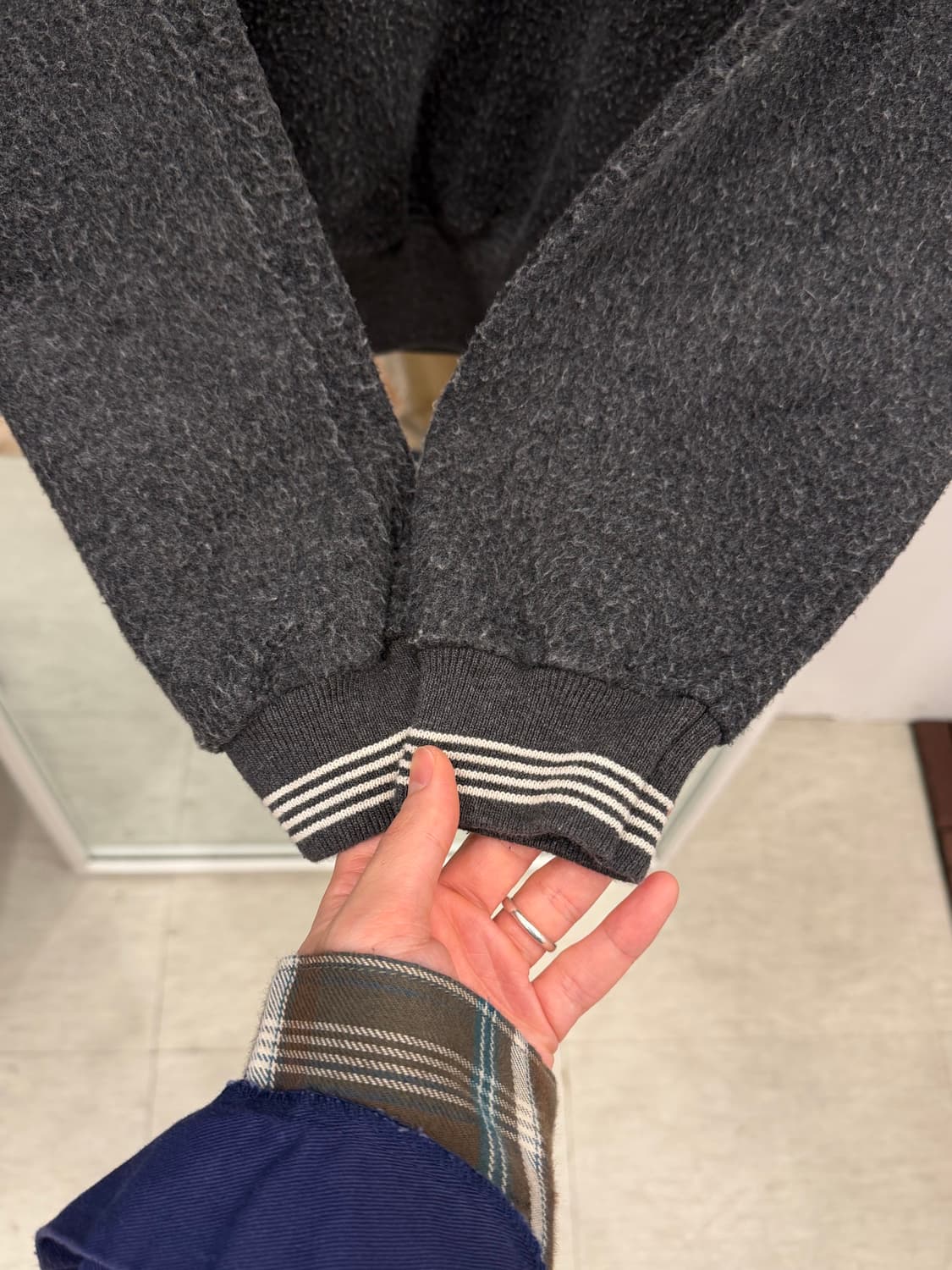 90s Time Out 빈티지 플리스 스웻 셔츠 (made in USA) 상품이미지4