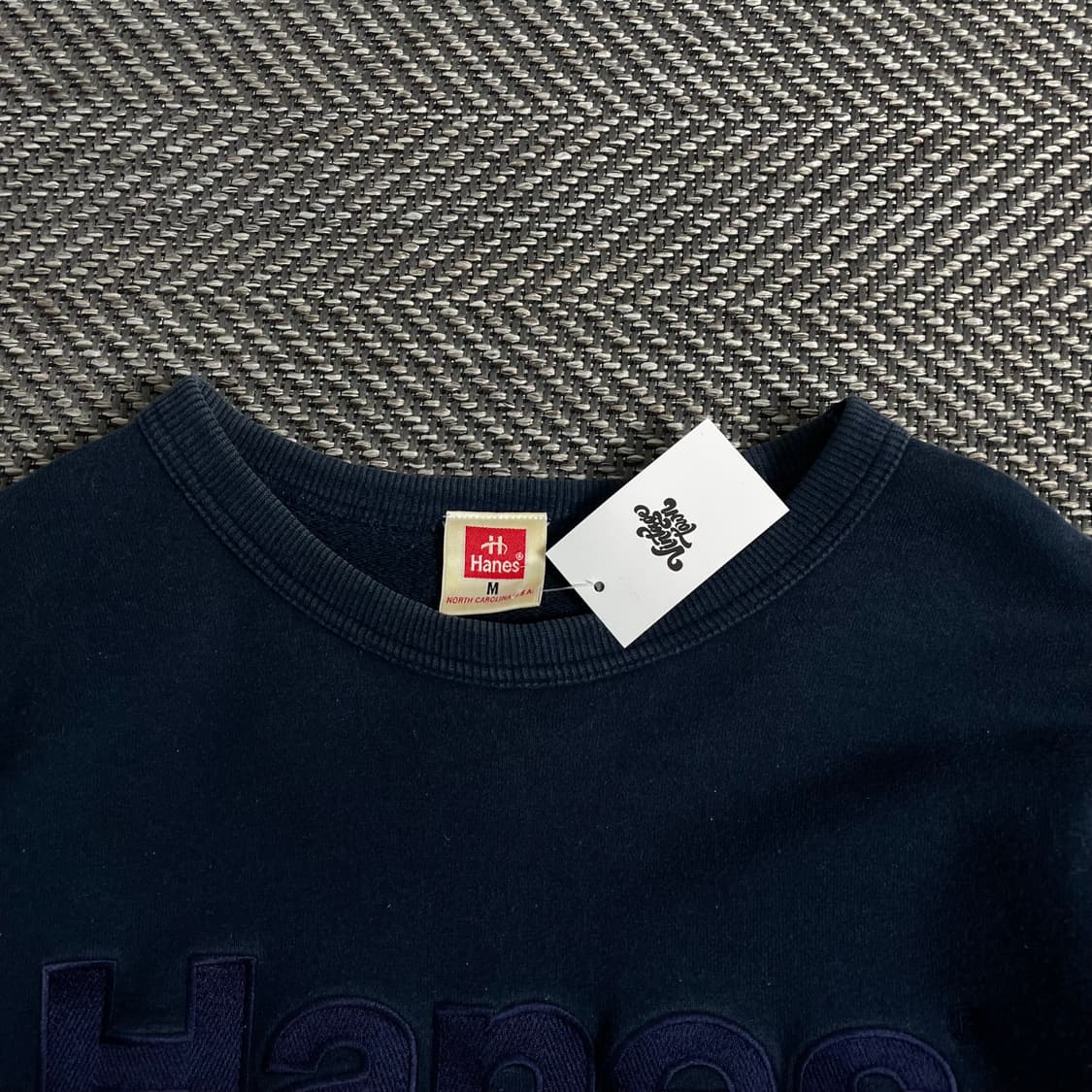 00s 헤인즈 빅로고 빈티지 피그먼트 맨투맨o 3079 상품이미지4