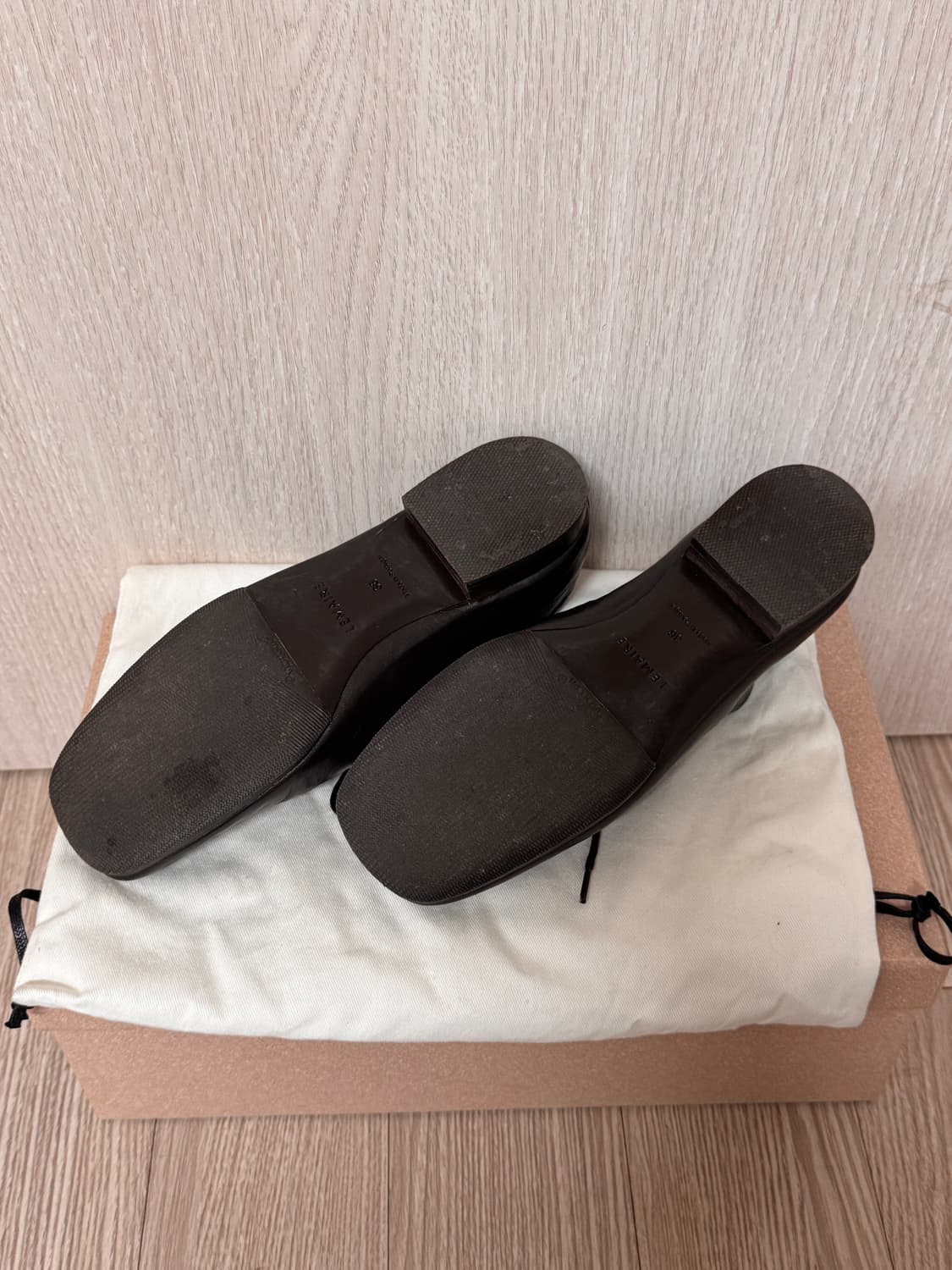 LEMAIRE 플랫 더비슈즈 36 (브라운) 상품이미지4