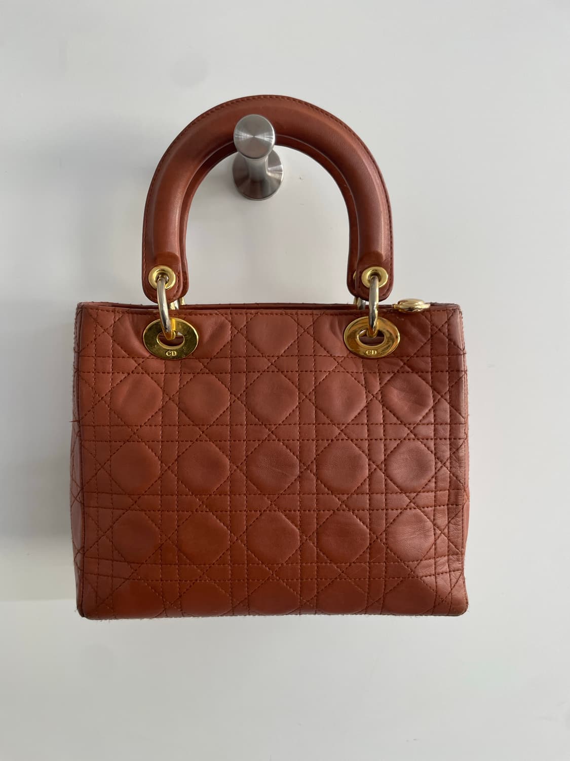 빈티지 디올 레이디백 브라운 상품이미지5