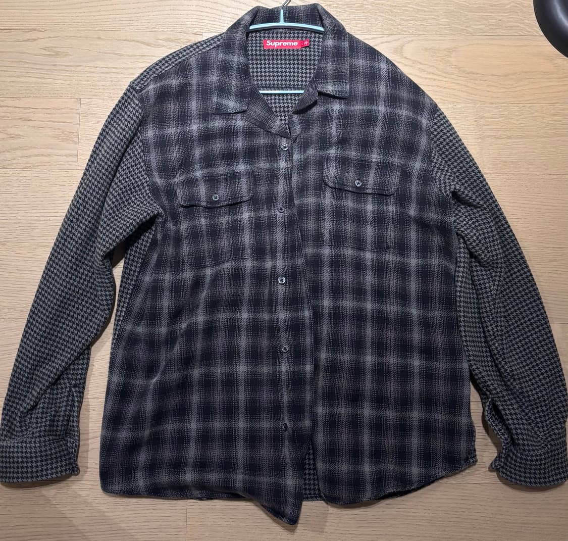 supreme 체크 남방 상품이미지1