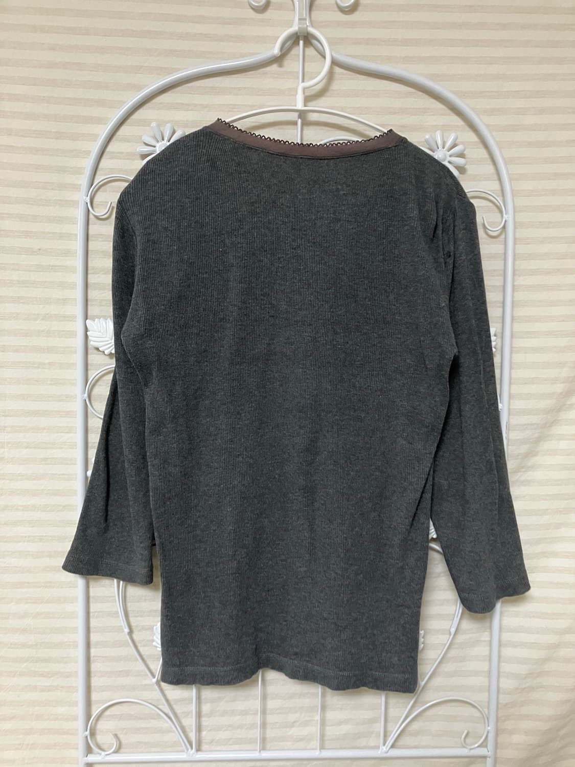 차콜 레이스 가디건601  상품이미지2