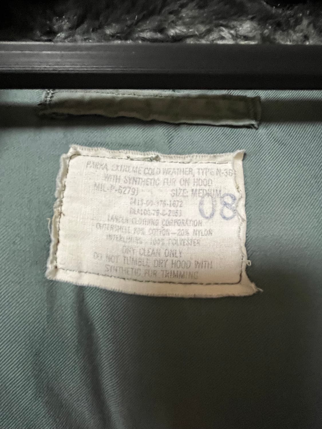 1979 USAF N-3B PARKA 상품이미지5