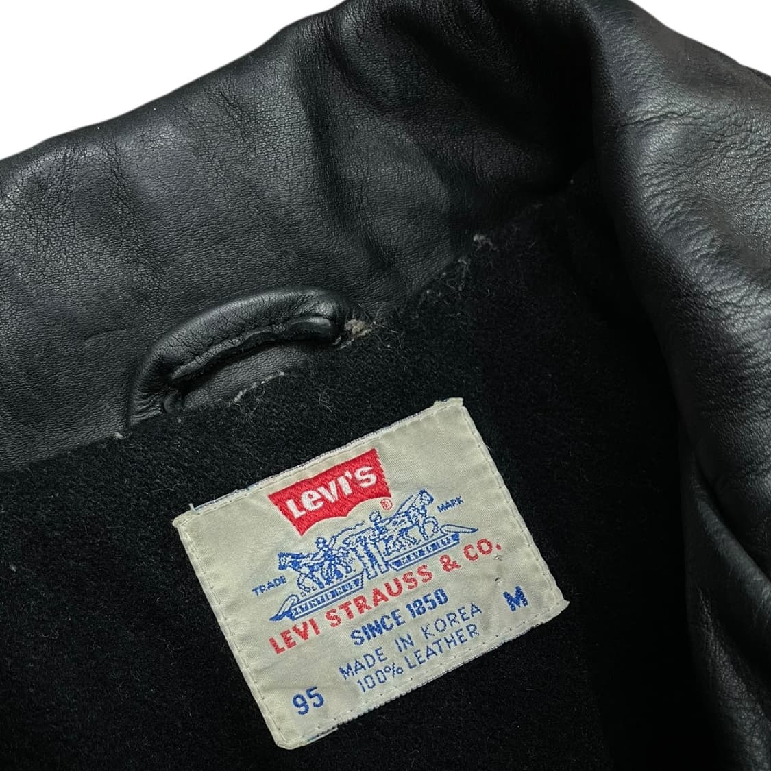90s 리바이스 소 가죽자켓 상품이미지6