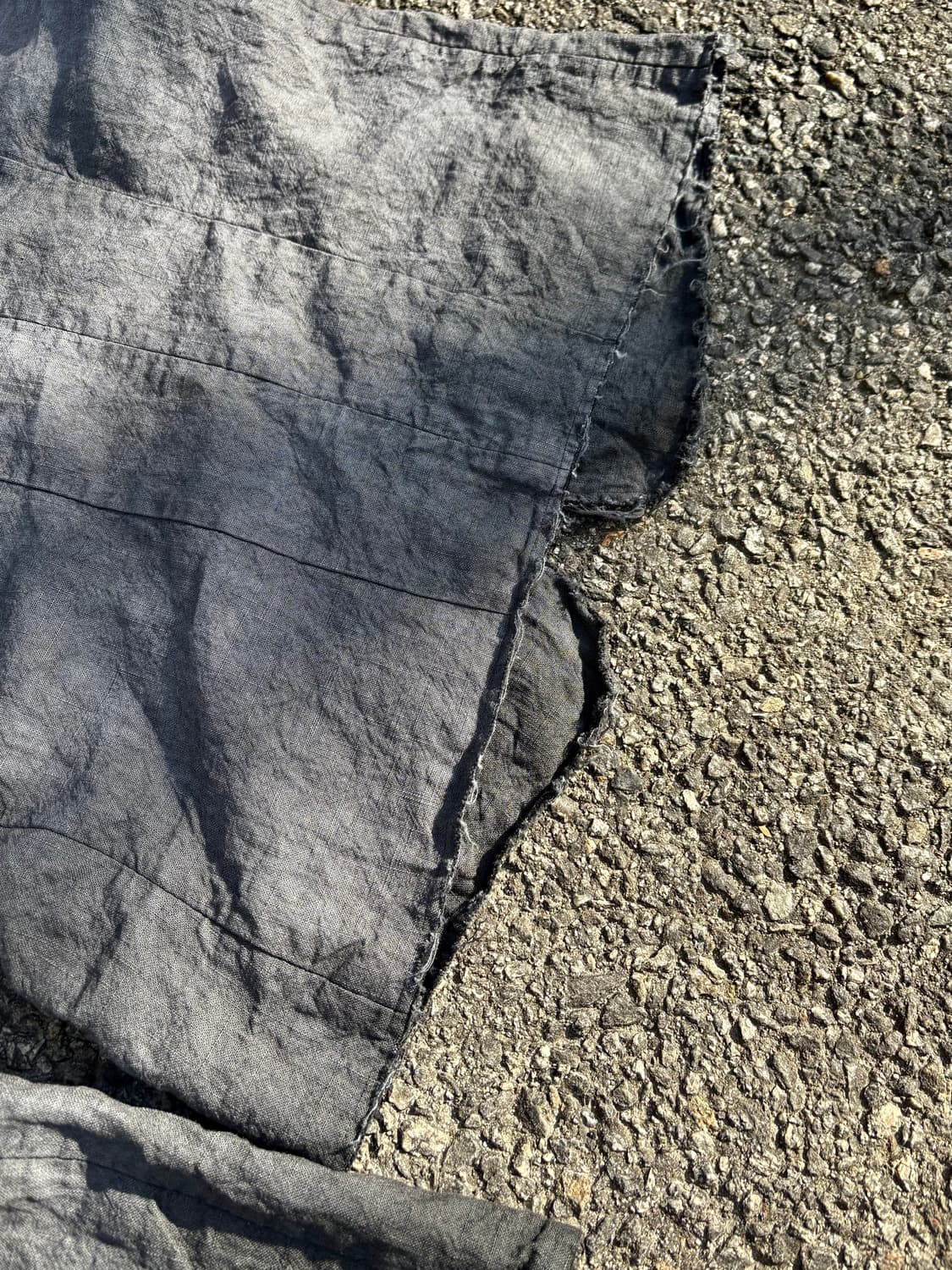 Hand dyed asymmetrical linen jacket 상품이미지6