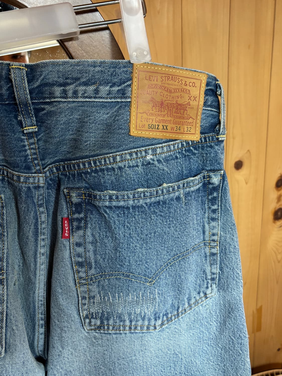 리바이스 LVC 1954 501 패치 데님진 상품이미지5