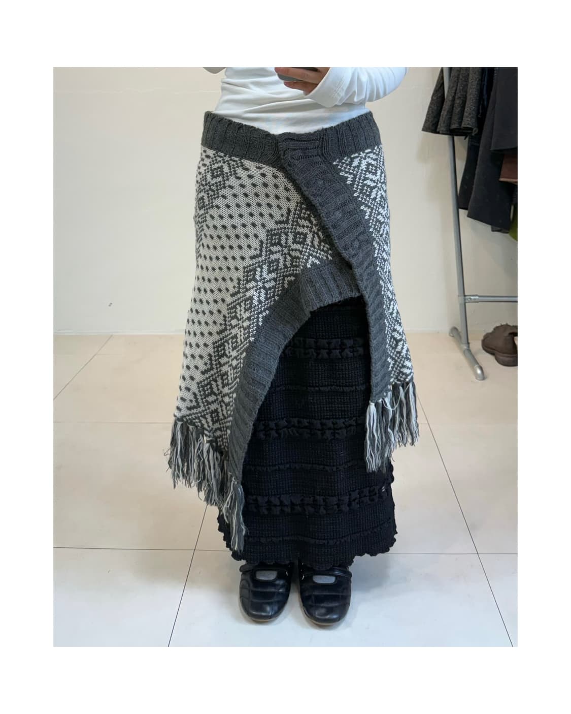 빈티지 레이어드 스커트 상품이미지3