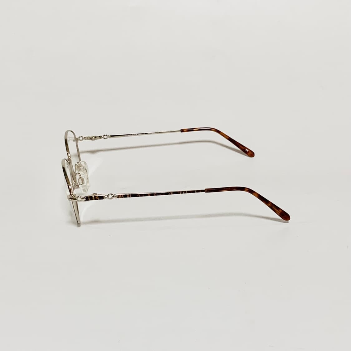 917 빈티지 라운드 스퀘어 메탈 안경 브라운 호피 데드스탁 남녀공용 상품이미지4