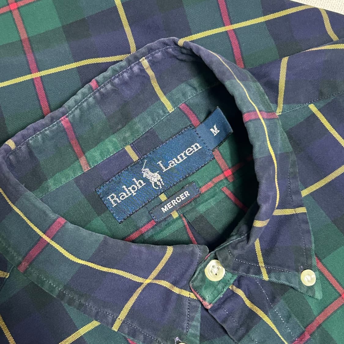 Polo Ralph Lauren Mercer Club 체크 코튼 셔츠 상품이미지3