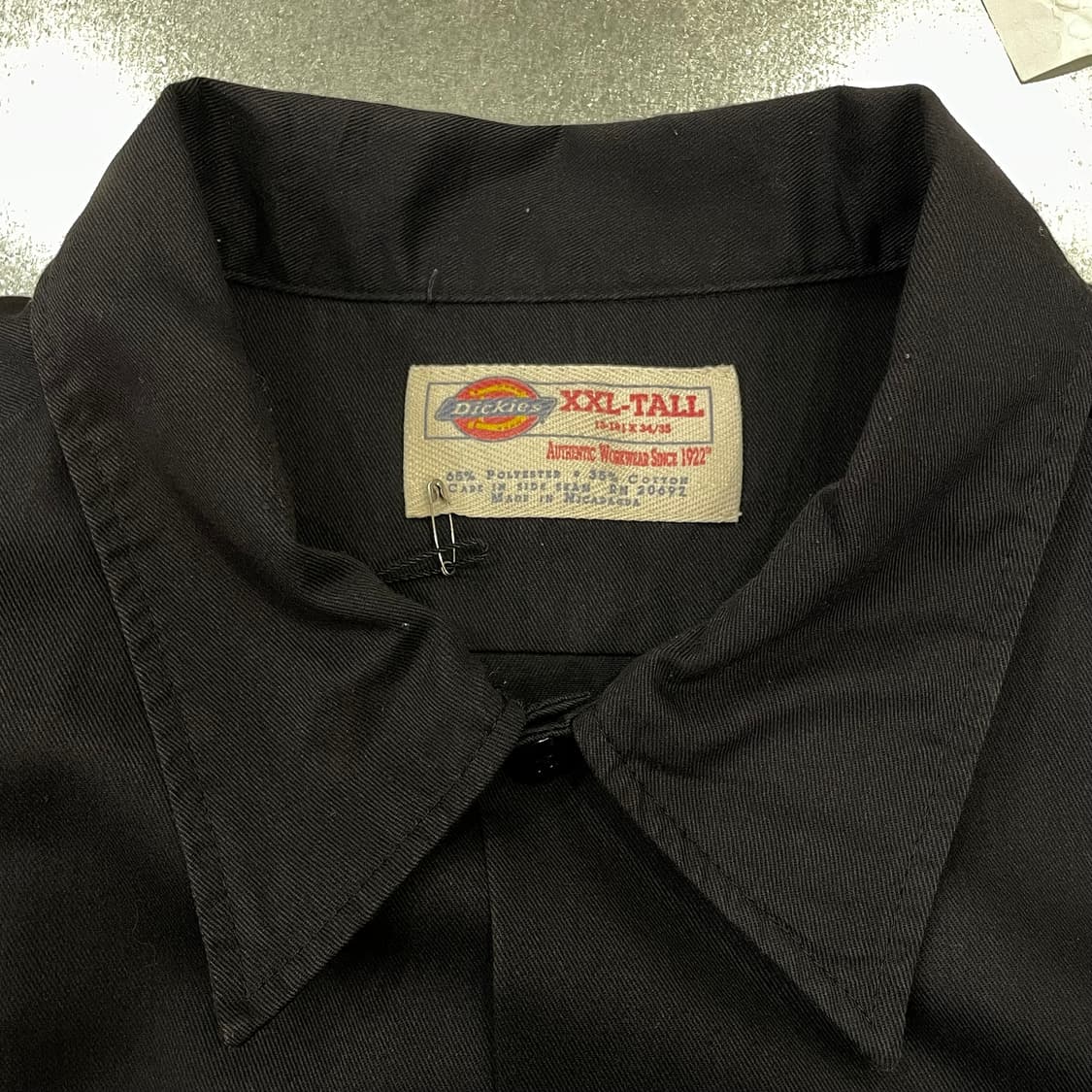 (2XL) Dickies 디키즈 워크 셔츠 블랙 상품이미지8