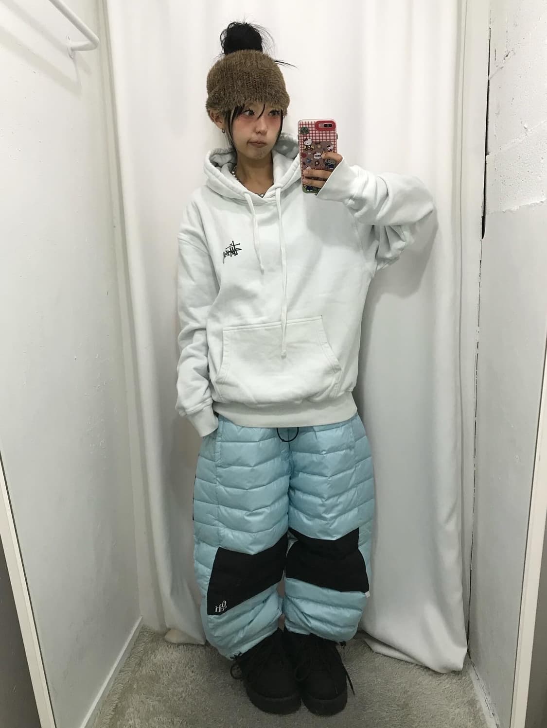 Stussy Stock Logo Hoodie 상품이미지4