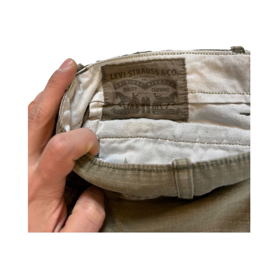 XL) 리바이스 밀리터리 카고 반바지 카키 BC-011 상품이미지3