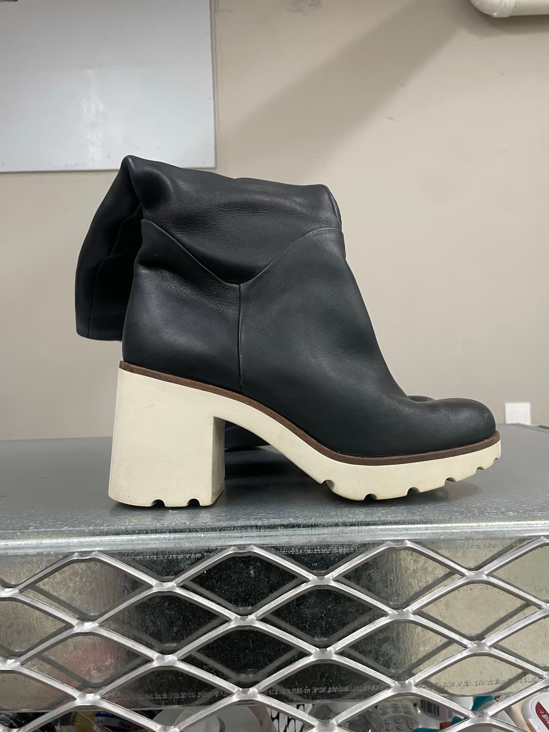 캠퍼 블랙 레더 롱부츠 38 상품이미지4