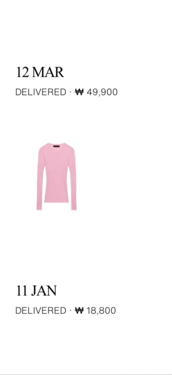 Zara 핑크 롱슬리브 S  상품이미지2