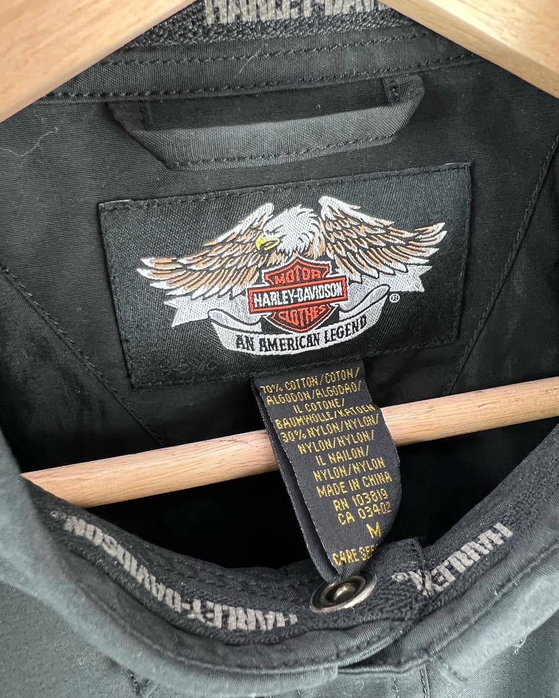 할리 데이비슨 블랙 투포켓 코튼 셔츠자켓 상품이미지8